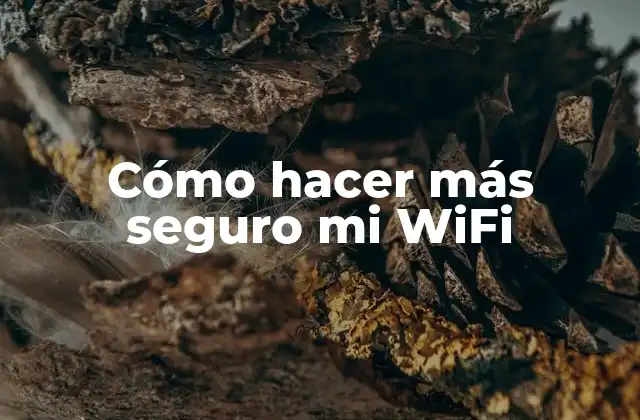 Cómo Hacer Más Seguro Mi Wifi