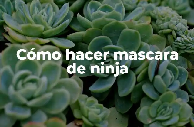 Cómo Hacer Mascara de Ninja 2 Cómo hacer mascara de ninja