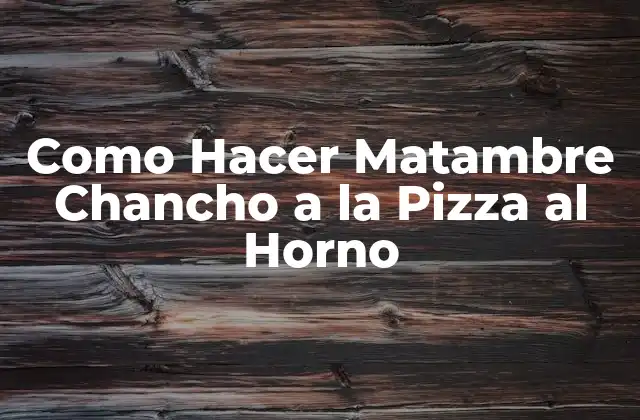 Como Hacer Matambre Chancho a la Pizza Al Horno