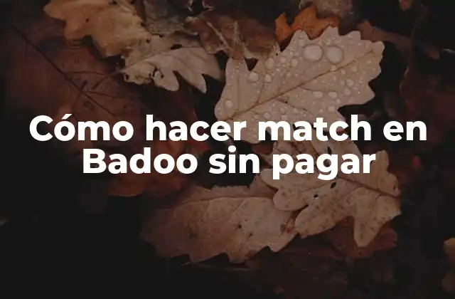Cómo Hacer Match en Badoo sin Pagar 2 Cómo hacer match en Badoo sin pagar