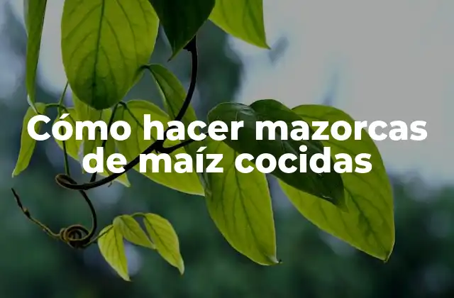 Cómo Hacer Mazorcas de Maíz Cocidas