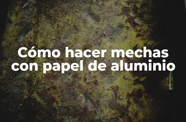 Cómo Hacer Mechas con Papel de Aluminio