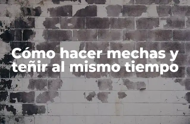 Cómo Hacer Mechas y Teñir Al Mismo Tiempo