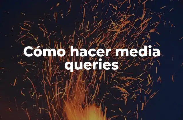 ¿Qué son las media queries?
