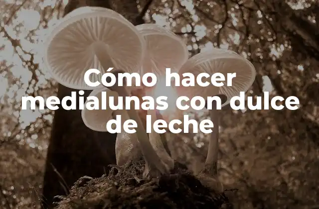 Cómo Hacer Medialunas con Dulce de Leche