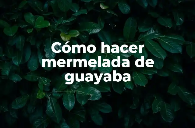 Cómo Hacer Mermelada de Guayaba