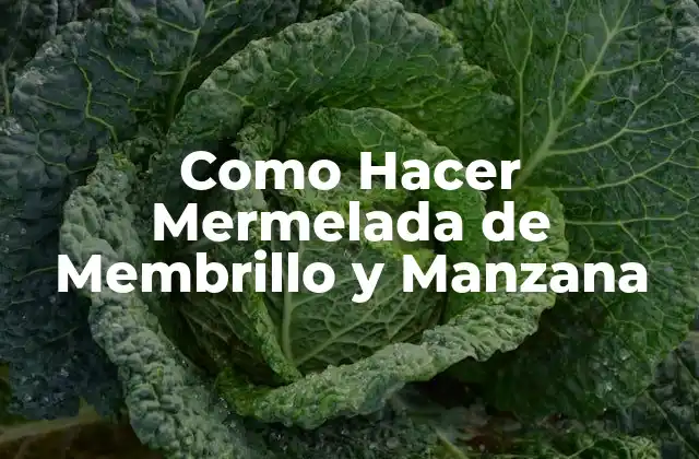 Como Hacer Mermelada de Membrillo y Manzana