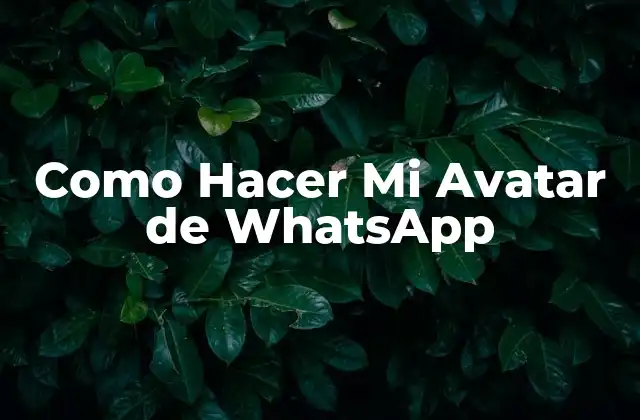 Qué es un Avatar de WhatsApp y Para Qué Sirve