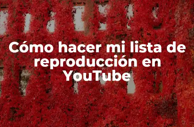 Cómo Hacer Mi Lista de Reproducción en Youtube