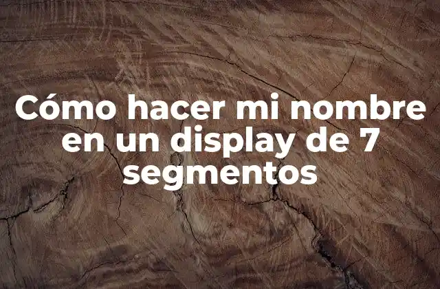 Display de 7 segmentos