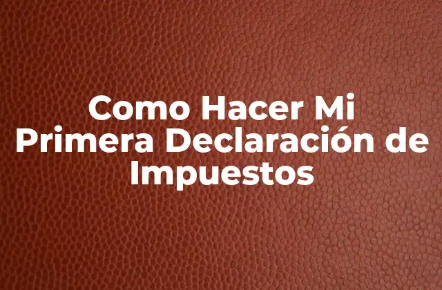 ¿Qué es la Declaración de Impuestos y Para Qué Sirve?