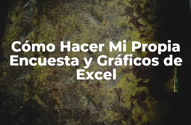 Cómo Hacer Mi Propia Encuesta y Gráficos de Excel