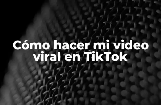 Cómo Hacer Mi Video Viral en Tiktok