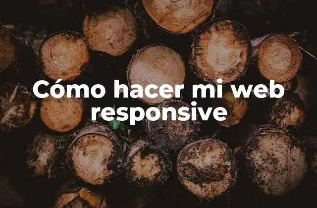 Qué es una web responsive