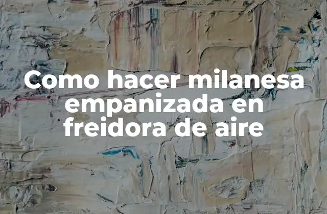 Como Hacer Milanesa Empanizada en Freidora de Aire