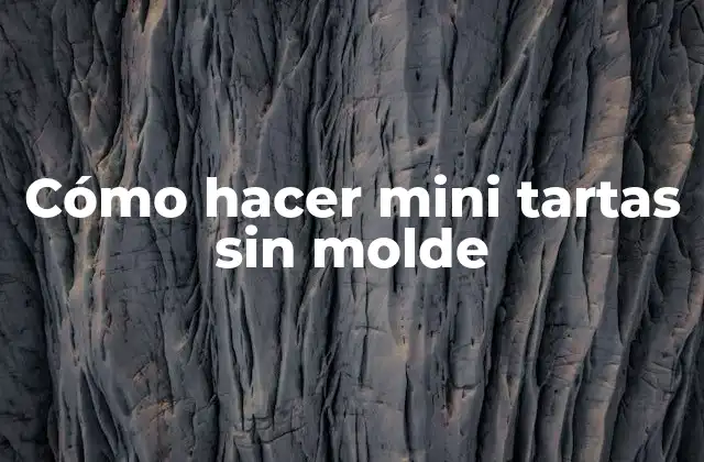 Cómo Hacer Mini Tartas sin Molde