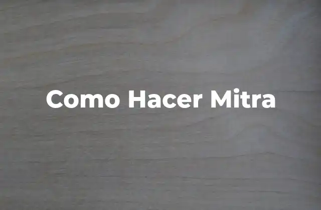 Como Hacer Mitra 2 ¿Qué es una Mitrade Origami?