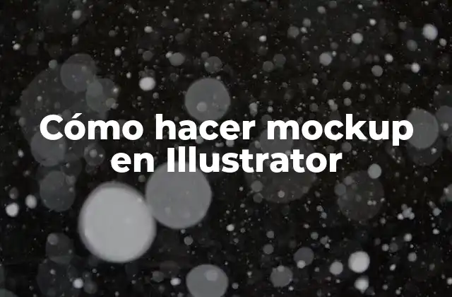 Cómo Hacer Mockup en Illustrator