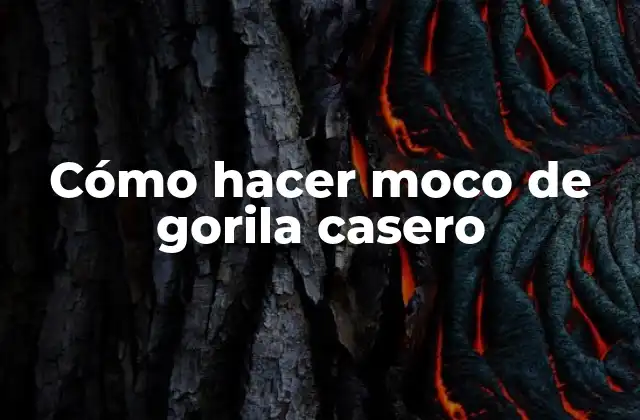 Cómo Hacer Moco de Gorila Casero 2 ¿Qué es un moco de gorila casero y para qué sirve?