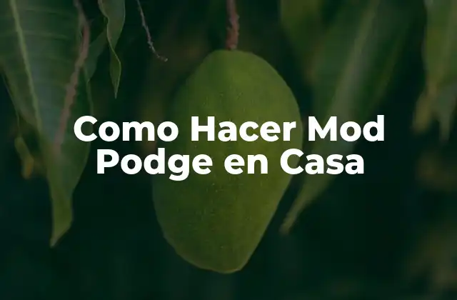 Como Hacer Mod Podge en Casa