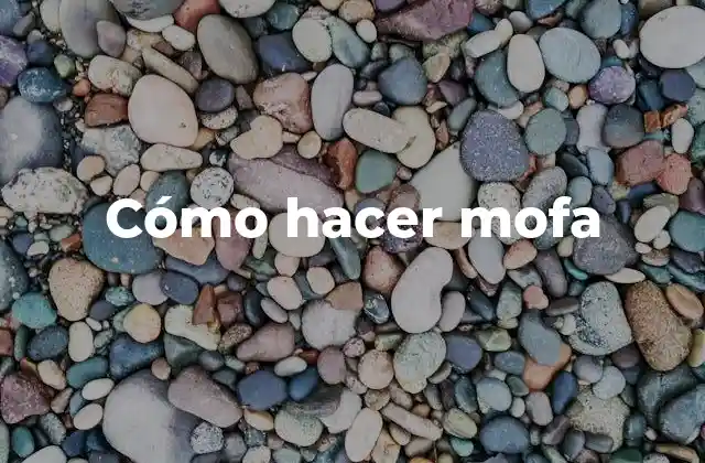 Cómo Hacer Mofa 2 ¿Qué es la mofa y para qué sirve?