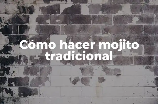 Cómo Hacer Mojito Tradicional 2 Cómo hacer mojito tradicional