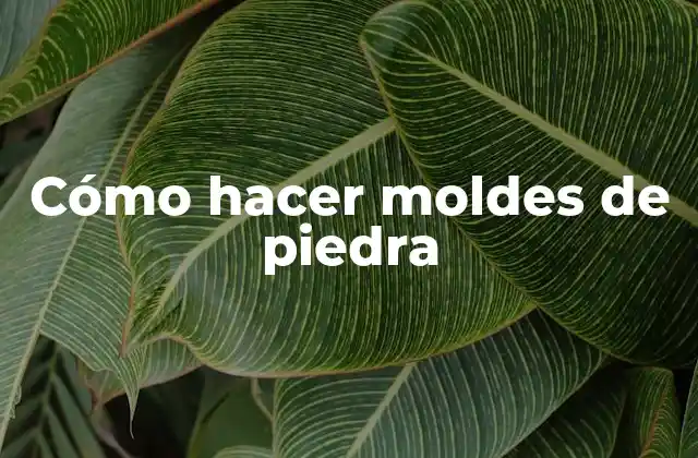 Cómo Hacer Moldes de Piedra