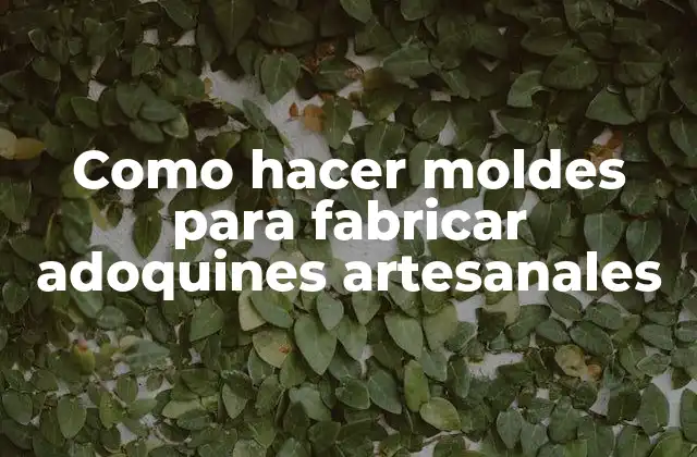 Como Hacer Moldes para Fabricar Adoquines Artesanales