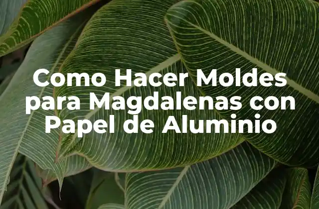 ¿Qué son los Moldes para Magdalenas con Papel de Aluminio?