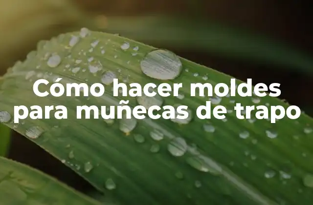 Cómo Hacer Moldes para Muñecas de Trapo