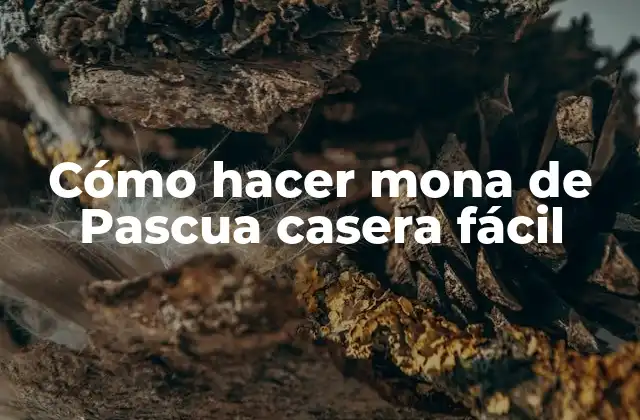 Cómo Hacer Mona de Pascua Casera Fácil