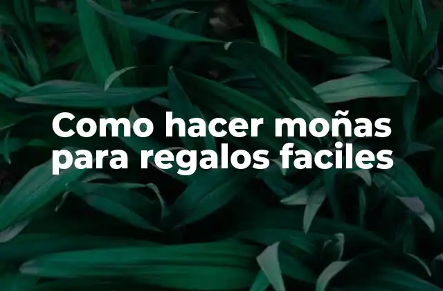 Como hacer moñas para regalos faciles