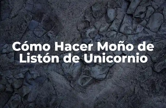 Cómo Hacer Moño de Listón de Unicornio