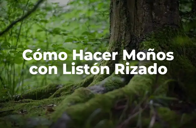 Cómo Hacer Moños con Listón Rizado