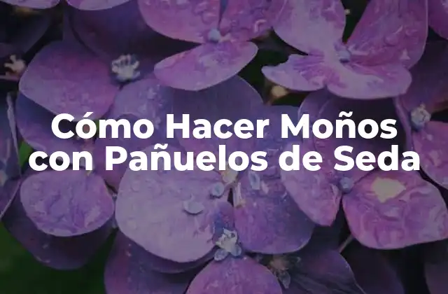 Cómo Hacer Moños con Pañuelos de Seda