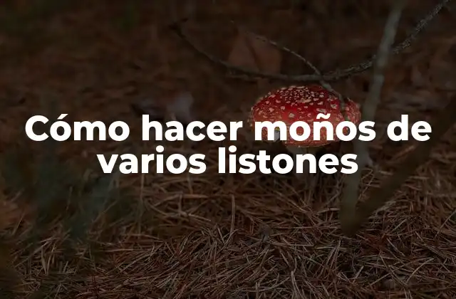 Cómo Hacer Moños de Varios Listones 2 Cómo hacer moños de varios listones