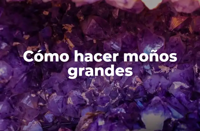 Moños grandes: qué son y para qué sirven