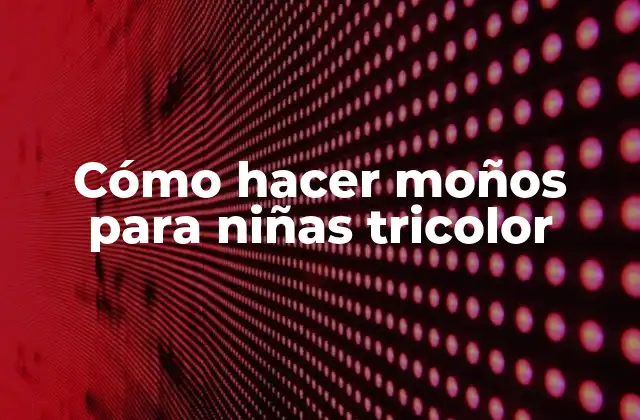 Cómo Hacer Moños para Niñas Tricolor