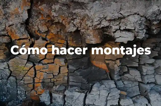 Cómo Hacer Montajes