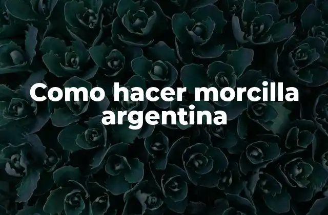 Como Hacer Morcilla Argentina 2 ¿Qué es la morcilla argentina y para qué sirve?