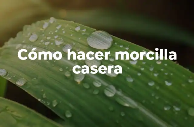 Cómo Hacer Morcilla Casera
