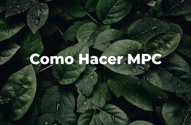 Como Hacer Mpc