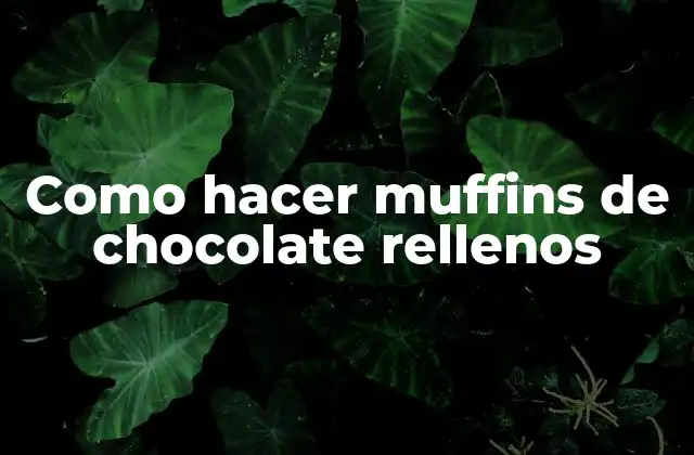 Como Hacer Muffins de Chocolate Rellenos 2 Muffins de chocolate rellenos: Qué son y cómo se utilizan