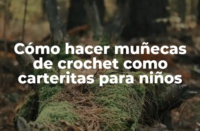 Cómo Hacer Muñecas de Crochet como Carteritas para Niños