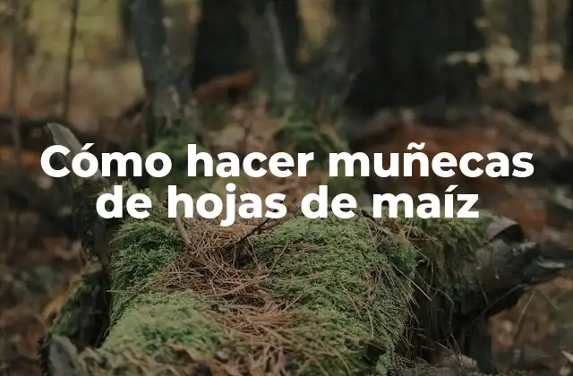 Cómo Hacer Muñecas de Hojas de Maíz