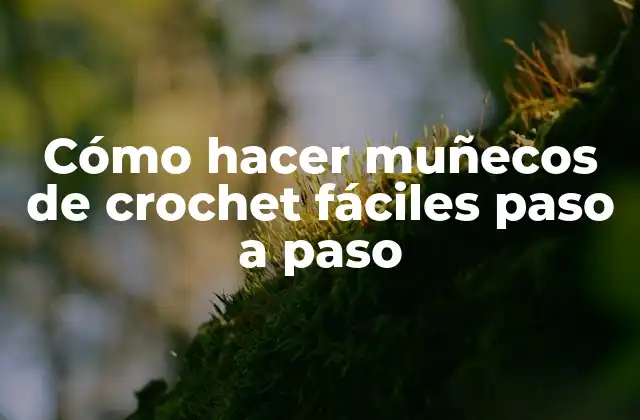¿Qué es un muñeco de crochet fácil?