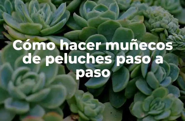 Cómo Hacer Muñecos de Peluches Paso a Paso 2 ¿Qué son los muñecos de peluches y para qué sirven?