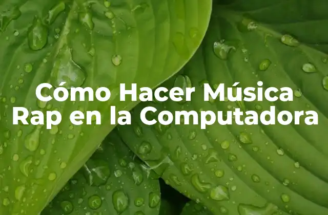 Cómo Hacer Música Rap en la Computadora