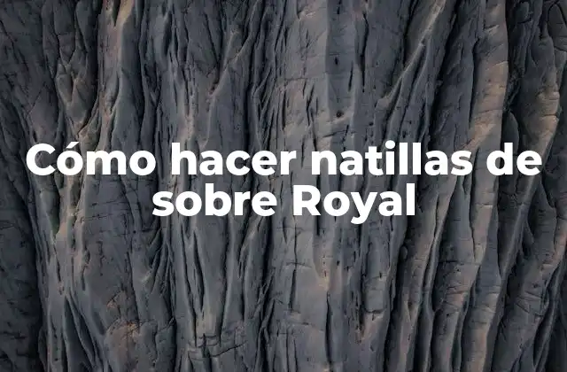 Cómo Hacer Natillas de sobre Royal 2 Cómo hacer natillas de sobre Royal