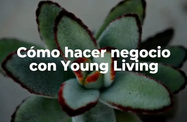 Cómo Hacer Negocio con Young Living